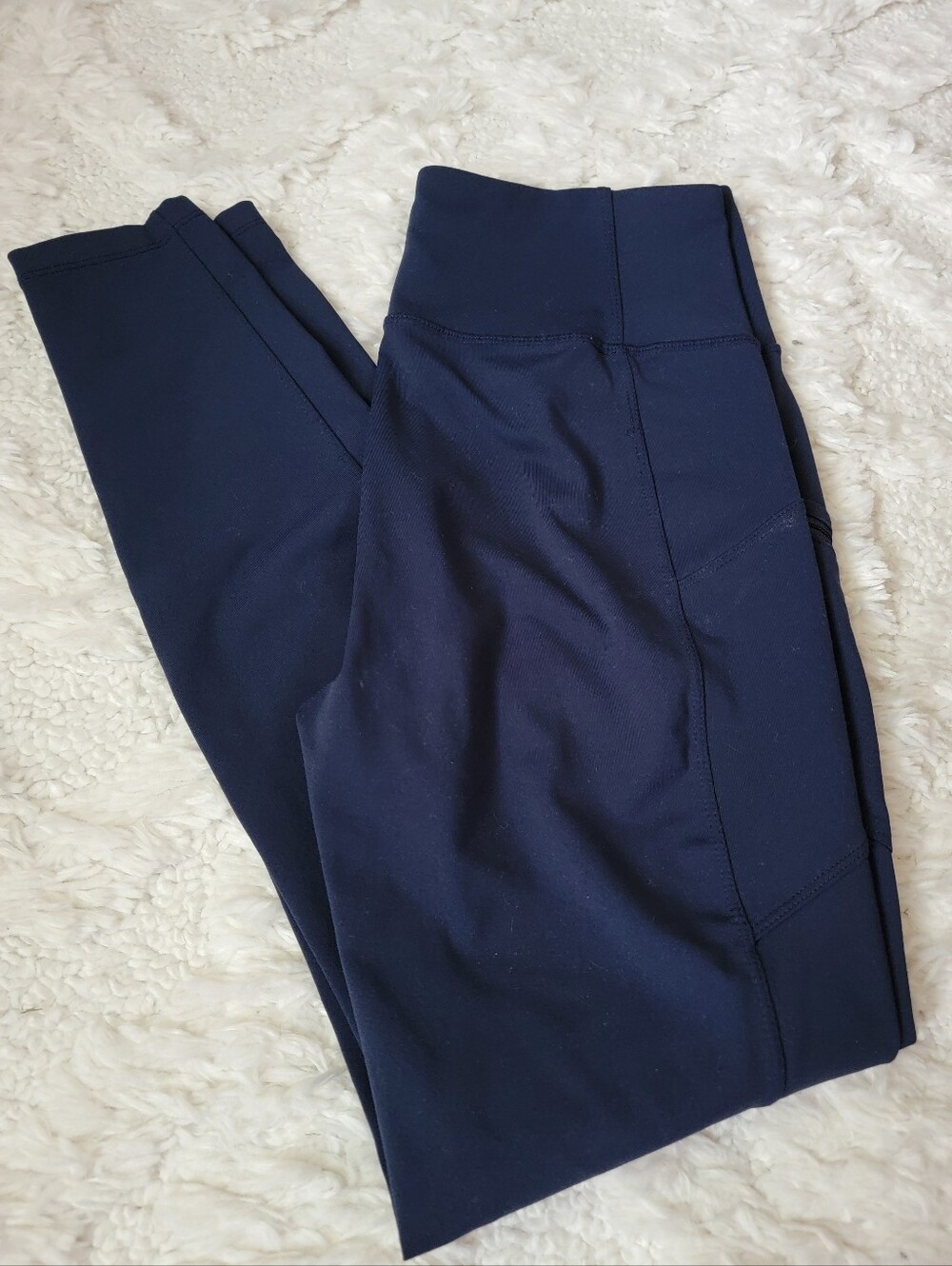 Sz. S Eddie Bauer Women's High-Waist Navy Active Leggings